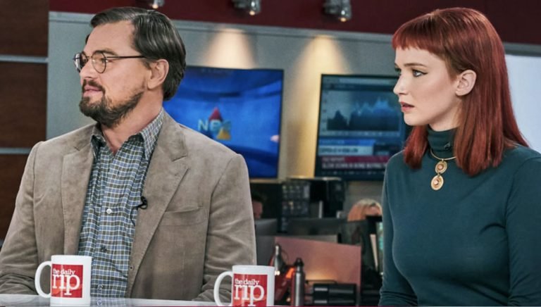 Don’t Look Up La sociedad del espectáculo en su máxima expresión, Leonardo DiCaprio, Jennifer Lawrence