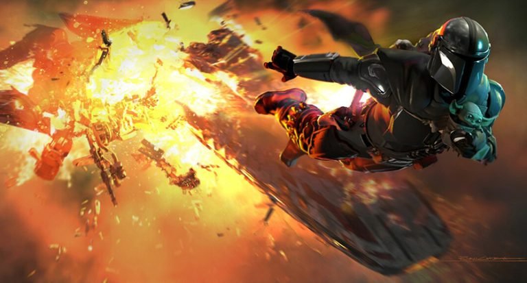 Arte conceptual de la película de The Mandalorian.