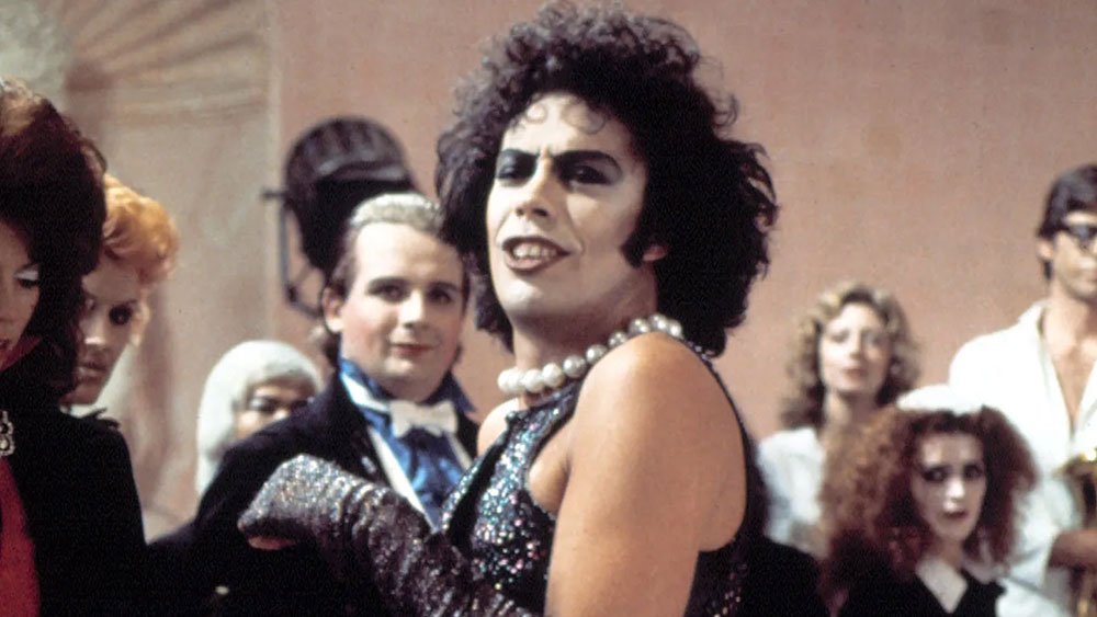 Tim Curry como Doctor Frank N Furter en la película The Rocky Horror Picture Show.
