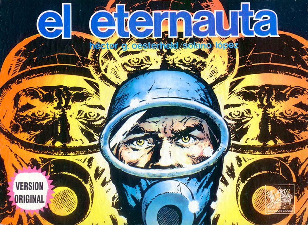 Portada de la primera edición integral en libro de El Eternauta, publicada en 1975.